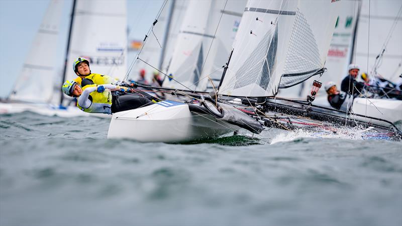 Kohlhoff and Stuhlemmer (GER) during Kiel Week part 2 photo copyright Kiel Week / Sascha Klahn taken at Kieler Yacht Club and featuring the Nacra 17 class