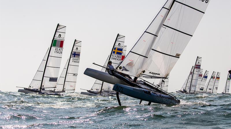 Day 1 of Ready Steady Tokyo photo copyright Sailing Energy / World Sailing taken at  and featuring the Nacra 17 class