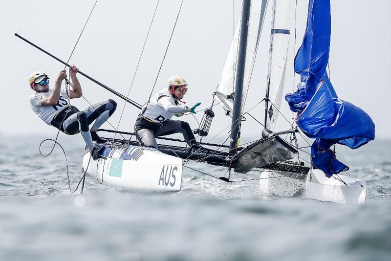 Jason Waterhouse and Lisa Darmanin at Ready Steady Tokyo Sailing 2019 - photo © Sailing Energy / World Sailing