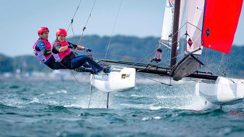 John Gimson and Anna Burnet - Kiel Week 2020 photo copyright Kieler Woche taken at Kieler Yacht Club and featuring the Nacra 17 class