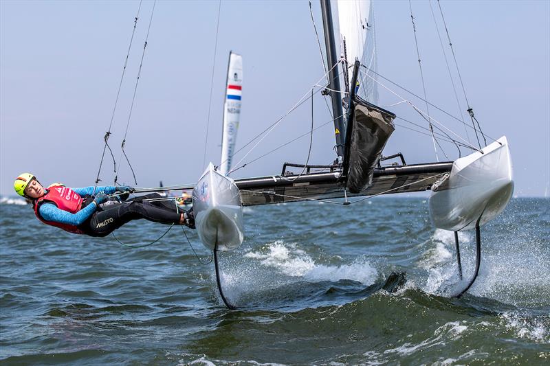 Hempel World Cup Series - Allianz Regatta in Medemblik day 2 photo copyright Sander van der Borch / Allianz Regatta taken at Regatta Center Medemblik and featuring the Nacra 17 class