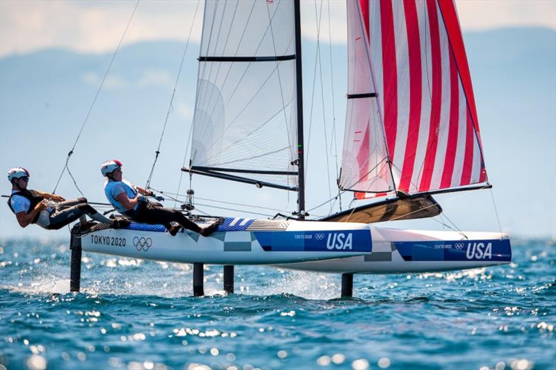 Riley Gibbs (Long Beach, Calif.) and Anna Weis (Fort Lauderdale, FL), Nacra 17 photo copyright Sailing Energy / US Sailing taken at  and featuring the Nacra 17 class