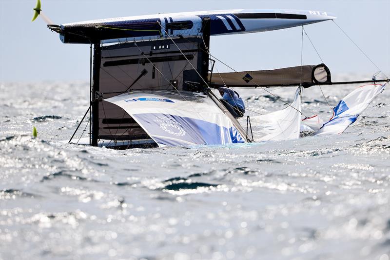 FIN Nacra 17 team on Tokyo 2020 Olympic Sailing Competition Day 5 photo copyright Sailing Energy / World Sailing taken at  and featuring the Nacra 17 class