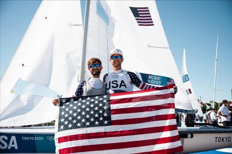 Riley Gibbs (Long Beach, Calif.) and Anna Weis (Fort Lauderdale, Fla.) - Tokyo 2020 Olympics - photo © Sailing Energy / US Sailing