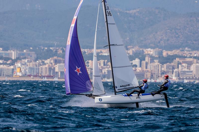 Micah Wilkinson and Erica Dawson - Nacra 17  (NZL ) - Trofeo Princesa Sofia - Mallorca - April 2022 photo copyright Sailing Energy taken at Real Club Náutico de Palma and featuring the Nacra 17 class