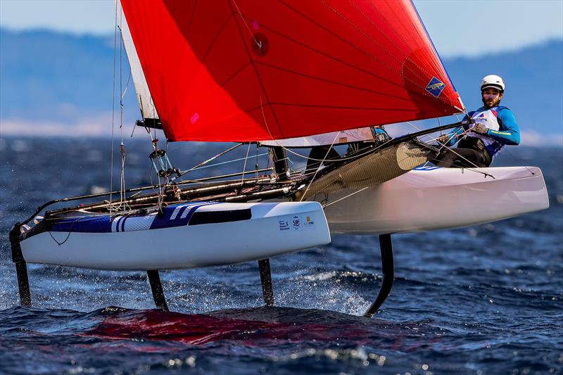 Nacra 17 - Day 4 - 53rd Semaine Olympique Francais, Hyeres photo copyright Sailing Energy / FFVOILE taken at COYCH Hyeres and featuring the Nacra 17 class