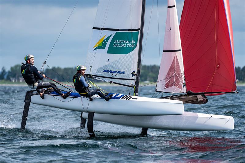 Jason Waterhouse and Lisa Darmanin are back in the groove - 49er, 49erFX and Nacra 17 European Championships 2022 - photo © Beau Outteridge