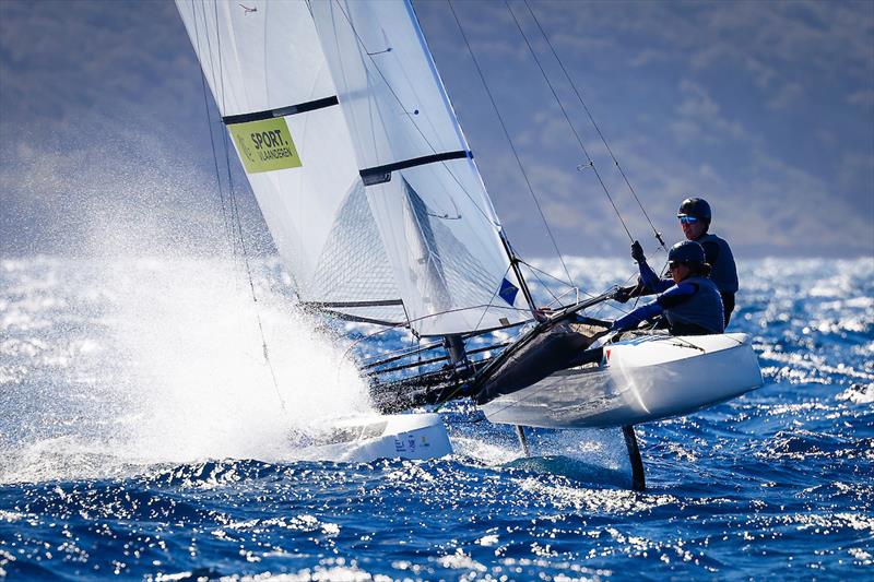 54th Semaine Olympique Française - Toulon Provence Méditerranée Day 1 photo copyright Sailing Energy / Semaine Olympique Française taken at COYCH Hyeres and featuring the Nacra 17 class