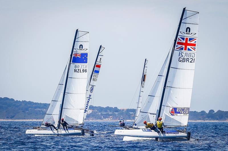 Micah Wilkinson and Erica Dawson lead the British pairing who went on to win the regatta by a comfortable 38 points - photo © Sailing Energy