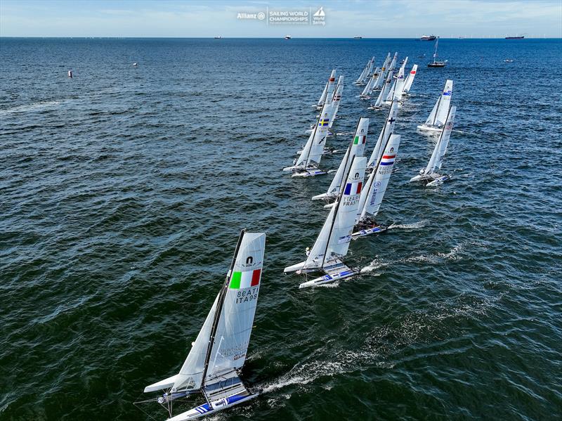 2023 Allianz Sailing World Championships photo copyright Sailing Energy / World Sailing taken at  and featuring the Nacra 17 class