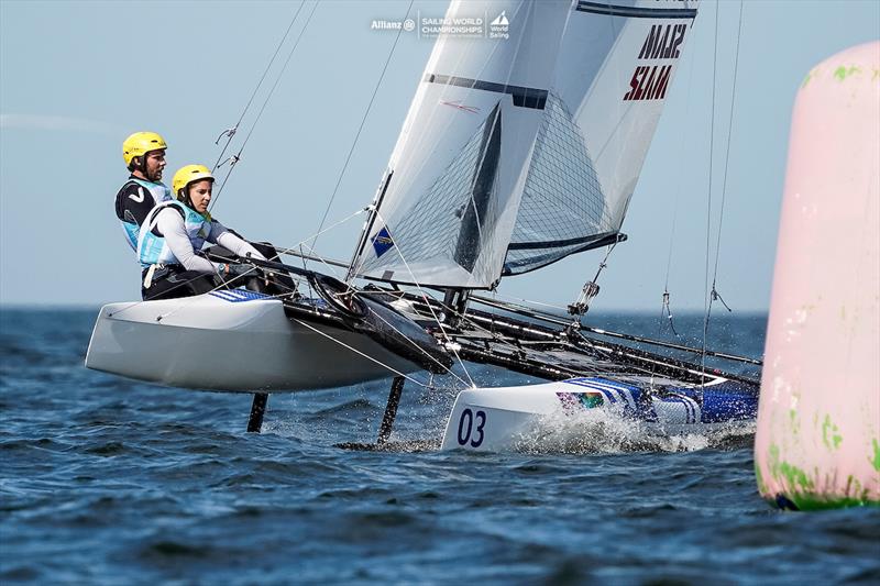 2023 Allianz Sailing World Championships photo copyright Sailing Energy / World Sailing taken at  and featuring the Nacra 17 class