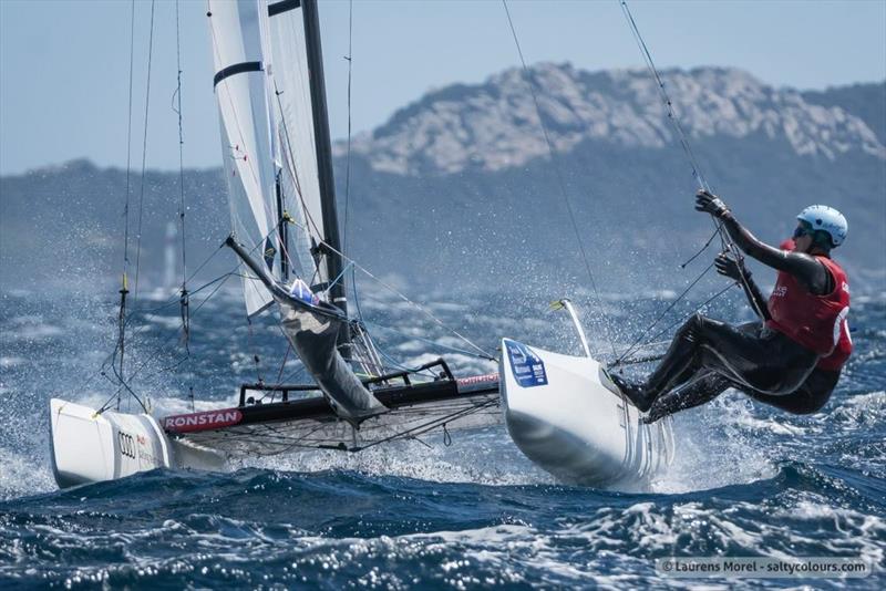 Nikola Girke in action in the Nacra 17 class photo copyright Sail Canada taken at Royal Vancouver Yacht Club and featuring the Nacra 17 class