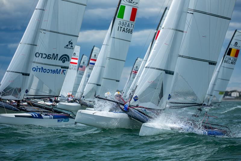 Nacra 17 Worlds at La Grande Motte Day 1 - photo © YCGM / Didier Hillaire