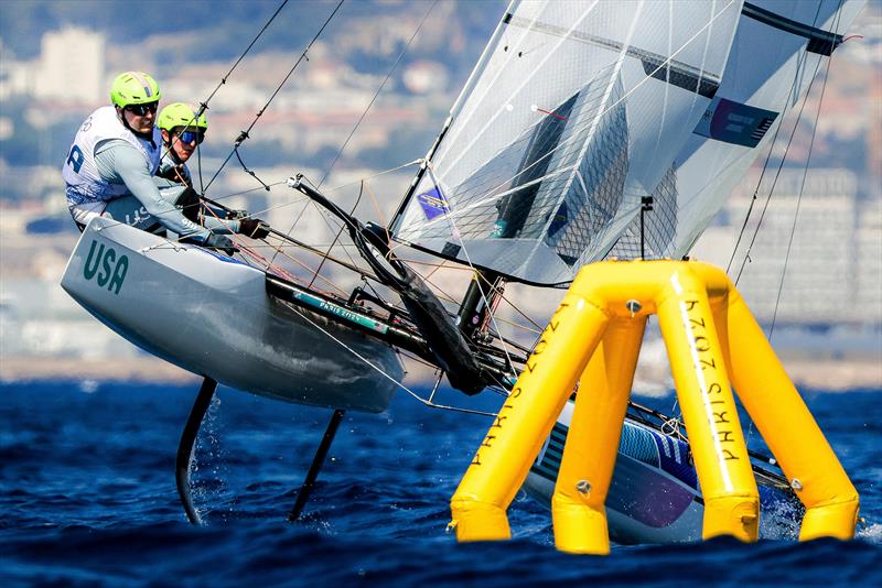 The Mixed Multihull event, sailed in the Nacra 17, began August 3 at the Paris 2024 Olympics photo copyright Sailing Energy / US Sailing taken at  and featuring the Nacra 17 class