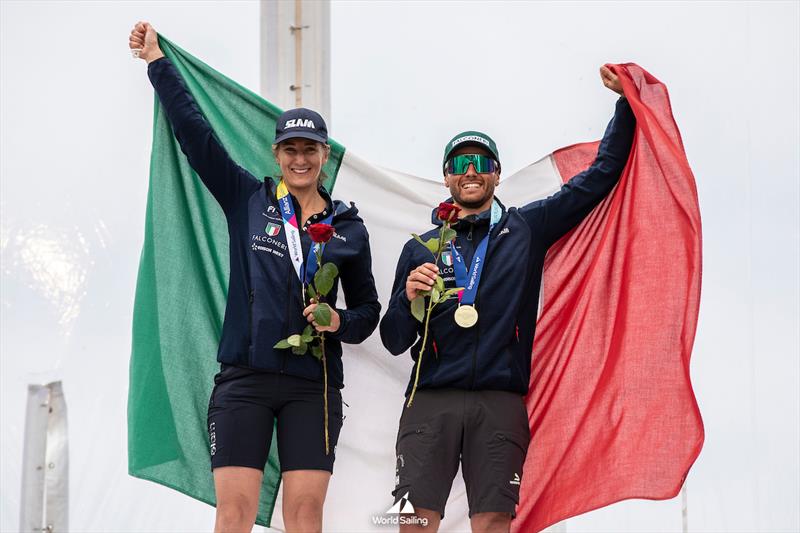 2023 Allianz Sailing World Championships in The Hague, The Netherlands photo copyright Sander van der Borch / World Sailing taken at  and featuring the Nacra 17 class