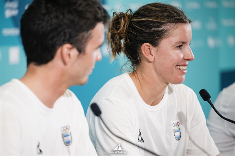 Paris 2024 Olympic Sailing in Marseille, France on 8 August, 2024 photo copyright World Sailing / Jean-Louis Carli taken at  and featuring the Nacra 17 class