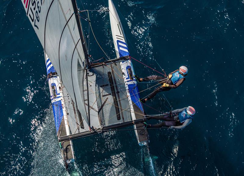 56th Semaine Olympique Française de Hyères day 3 photo copyright Sailing Energy taken at COYCH Hyeres and featuring the Nacra 17 class