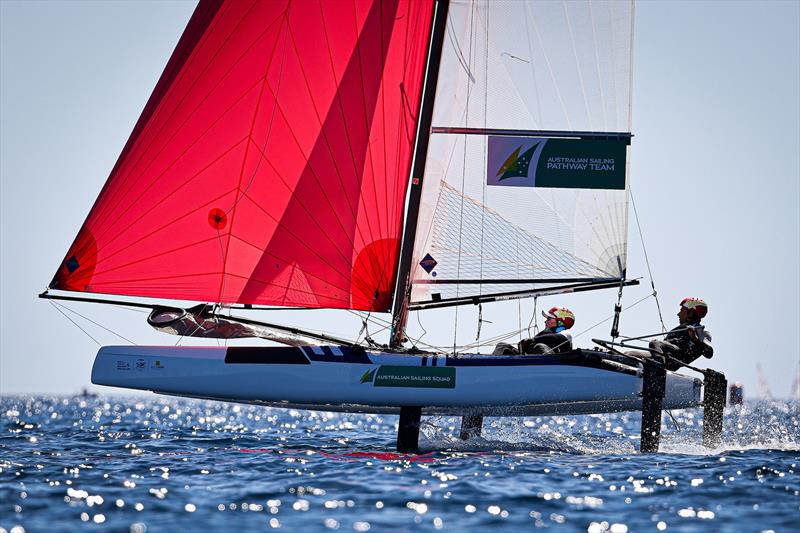 Liddell Brown - French Olympic Week photo copyright Sailing Energy taken at  and featuring the Nacra 17 class