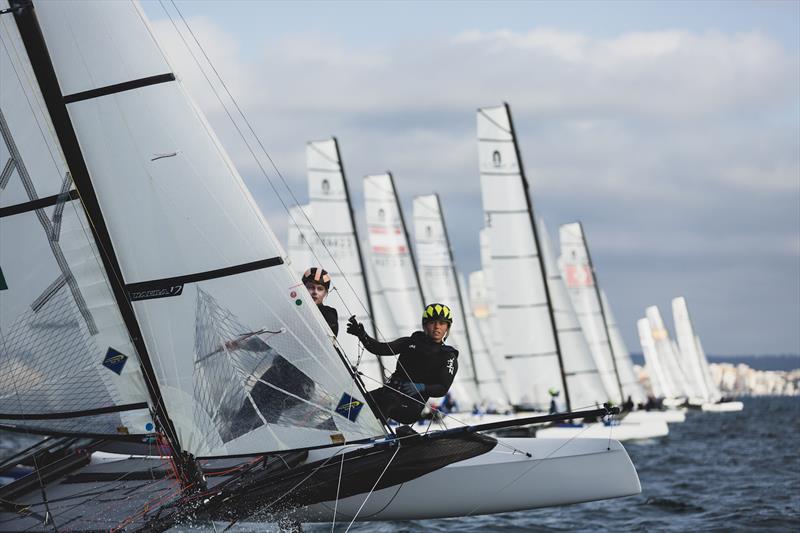 Nacra 17 fleet - Mallorca Sailing Centre Regatta 2026 day 1 - photo © Bernardí Bibiloni
