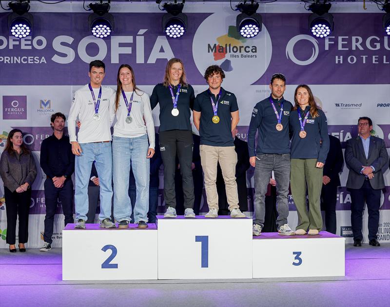Nacra 17 Podium - 55th Trofeo Princesa Sofia Mallorca by FERGUS Hotels Prize Giving - photo © Sailing Energy / Princesa Sofía Mallorca