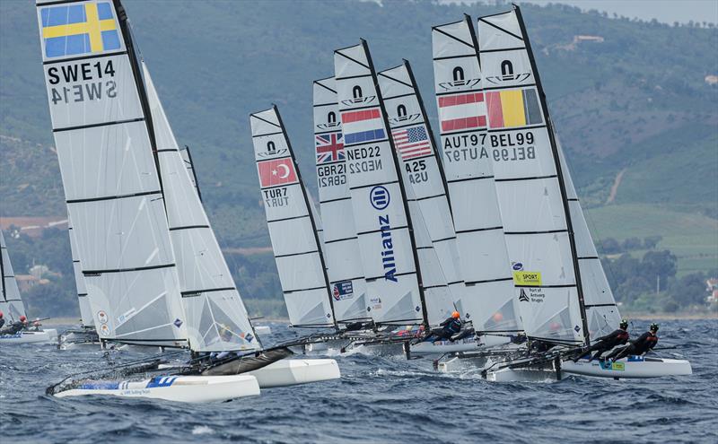 57th French Olympic Week in Hyères - Day 3 photo copyright Sailing Energy / French Olympic Week Hyères - TPM taken at COYCH Hyeres and featuring the Nacra 17 class