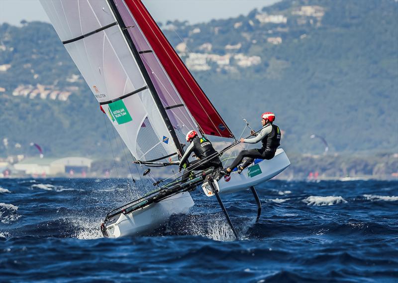 Brin Liddell and Rhiannan Brown photo copyright Sailing Energy taken at Institut National du Nautisme and featuring the Nacra 17 class
