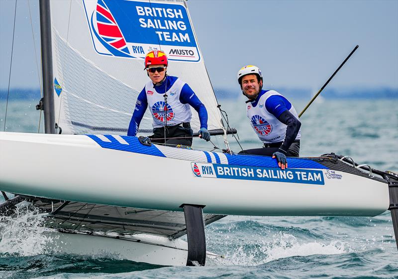 John Gimson/Anna Burnett (GBR) - 2026 Nacra 17 Worlds at Quiberon -  Day 5 - May 16, 2026 - photo © Sailing Energy