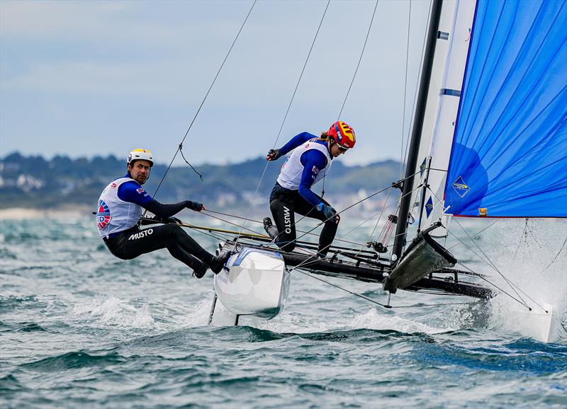 John Gimson/Anna Burnett (GBR) - 2026 Nacra 17 Worlds at Quiberon -  Day 5 - May 16, 2026 - photo © Sailing Energy