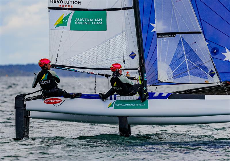 Brin Liddel and Rhiannan Brown - photo © Sailing Energy / 49er and Nacra Class