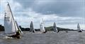 Early in Race 1, N3502, Tim and Chris Hampshire already with a good lead during the Scottish National 12 Championship at Solway Yacht Club &copy; John Sproat