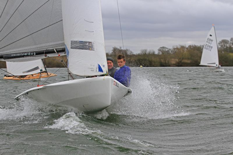 National 12 Gul Series at Burghfield photo copyright Jeremy Carey taken at Burghfield Sailing Club and featuring the National 12 class