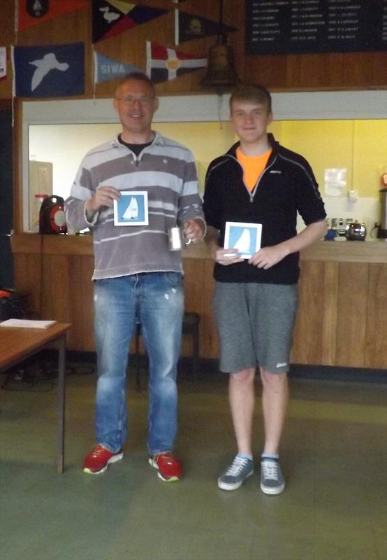 Ed Willett and Zak Holland, 2nd Overall and winners of the Mariner Mug at the National 12 Scottish Championship at Solway photo copyright Margaret Purkis taken at Solway Yacht Club and featuring the National 12 class