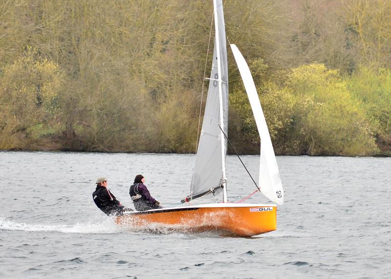 Gul National 12 Sprint Championship at Burghfield photo copyright Douglas Powell taken at Burghfield Sailing Club and featuring the National 12 class