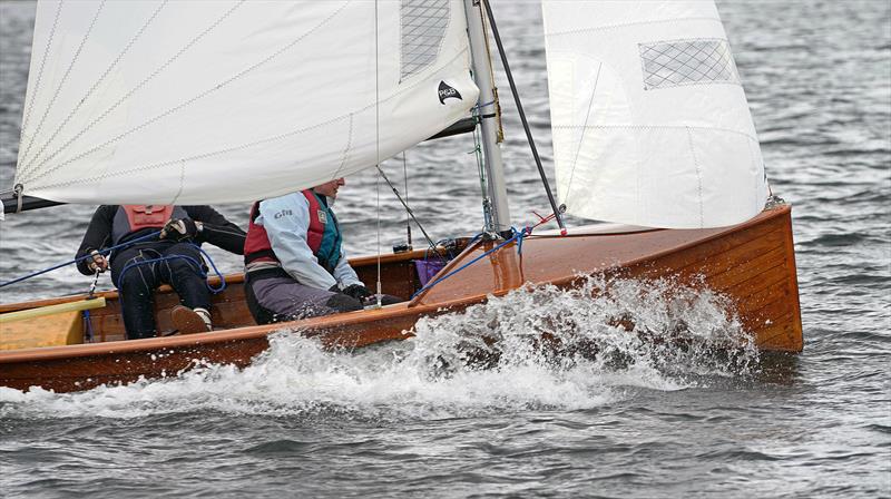 Just Lucky at speed during the Vintage National 12 Championship at Burton photo copyright Kevan Bloor taken at Burton Sailing Club and featuring the National 12 class