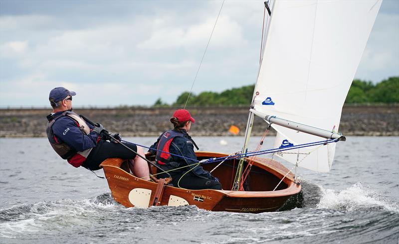 Martin Clarke & Cathy Waites during the Vintage National 12 Championship at Burton photo copyright Kevan Bloor taken at Burton Sailing Club and featuring the National 12 class