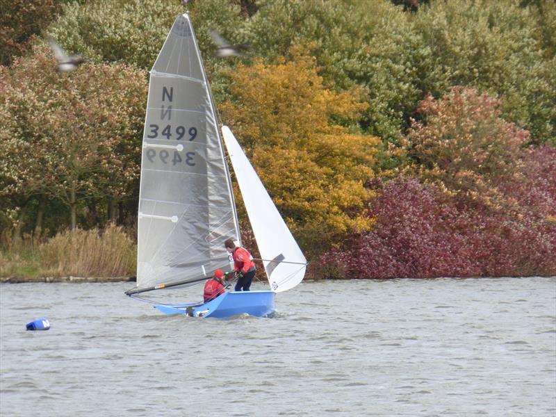 Philip David and Emma Hampshire (N3499) win the Yeadon National 12 Open photo copyright Howard Chadwick taken at Yeadon Sailing Club and featuring the National 12 class