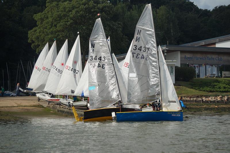 National 12s during the Royal Harwich Yacht Club Regatta photo copyright Carly Jones taken at Royal Harwich Yacht Club and featuring the National 12 class