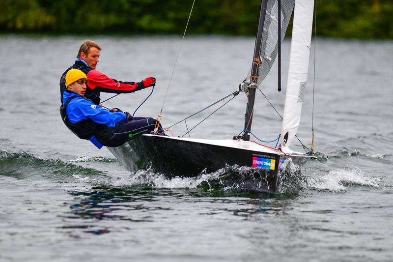 Tim and Chris at speed during the National 12 Dinghy Shack Open at Ripon photo copyright Tony Dallimore taken at Ripon Sailing Club and featuring the National 12 class