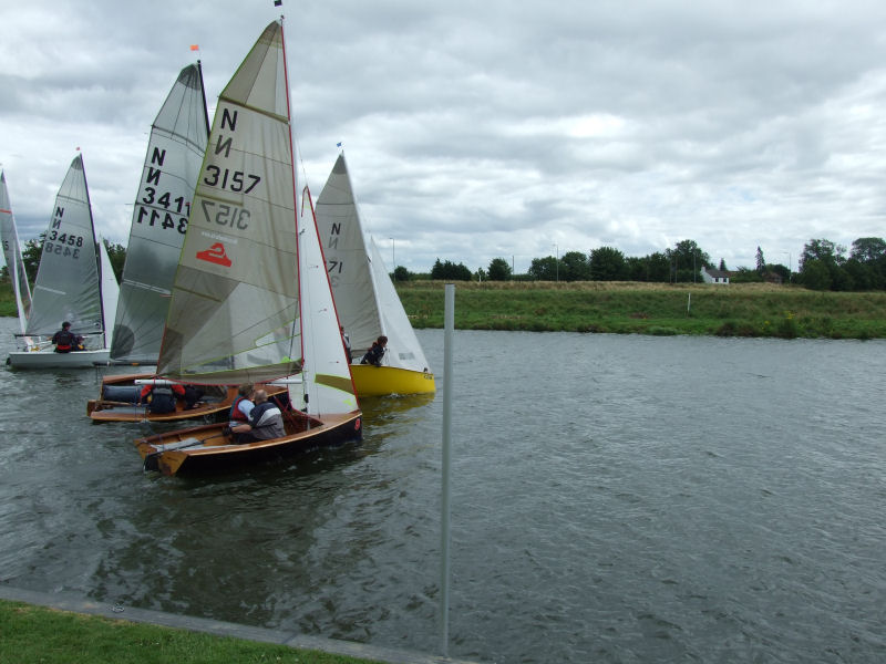 7 National 12s for the Midlands Rivers and Ponds N12 series event at Welland photo copyright Sarah Prior / Adam Wilson taken at Welland Yacht Club and featuring the National 12 class