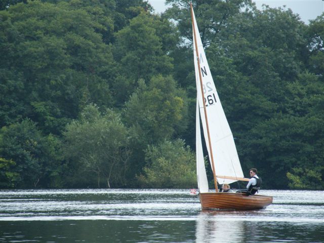 The 75 year old Uffa King during the Redesmere National 12 open  photo copyright Brian Herring taken at Redesmere Sailing Club and featuring the National 12 class