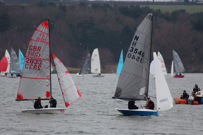 Jon  Ibbotson and Charlotte Stewart from Ranelagh SC win the Steve Nicholson Trophy in their National Twelve photo copyright Paul Williamson taken at Northampton Sailing Club and featuring the National 12 class