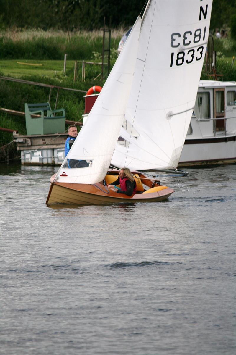 Ed Willett and Sarah Smith in the Proctor Mk9 National during the Yorkshire Ouse 1938 Race photo copyright Pauline Kerslake taken at Yorkshire Ouse Sailing Club and featuring the National 12 class