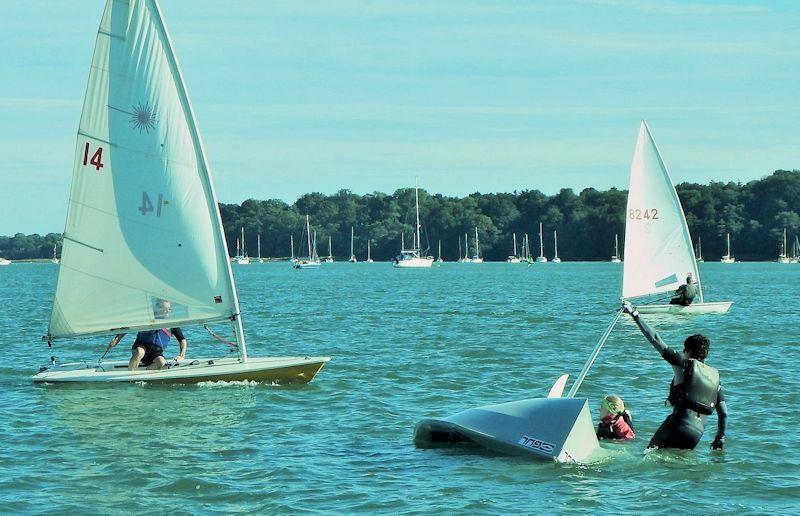 National 12 number 3513 at Royal Harwich late summer race photo copyright Mark Freeman taken at Royal Harwich Yacht Club and featuring the National 12 class