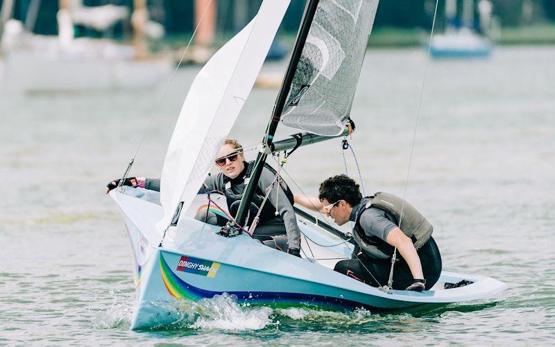 George and Lucy Finch tacking - National 12 Dinghy Shack Series at Royal Harwich (Smugglers' Trophy weekend) photo copyright Pavel Kricka taken at Royal Harwich Yacht Club and featuring the National 12 class