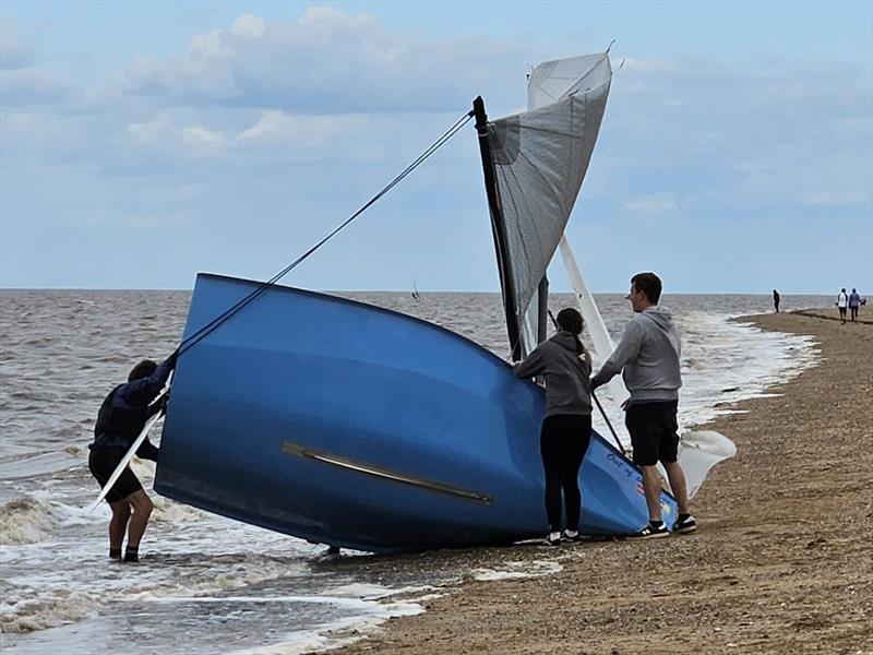 North West Norfolk Week 2023 Day 2 photo copyright Duncan Ellis taken at Snettisham Beach Sailing Club and featuring the National 12 class