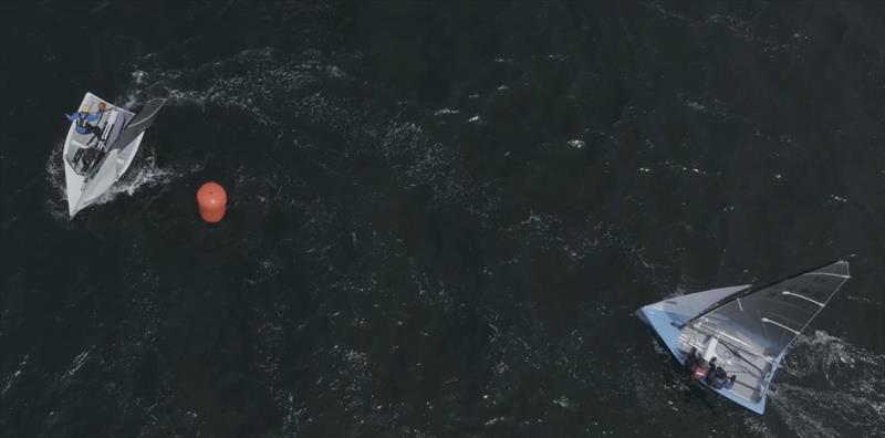 Rounding the windward mark during the National 12 Scottish Championship - photo © Steve Fraser