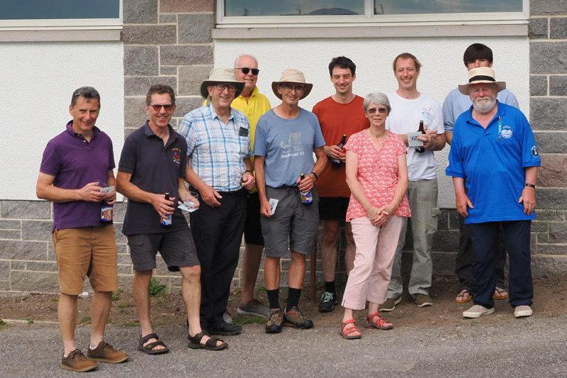 Winners with Race Officer and guests - National 12 open at Solway - photo © Scott Train