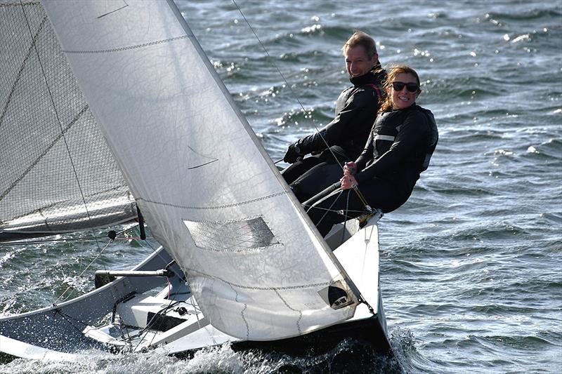 Sunday Smiles during the Ripon National 12 and Double Hander Weekend photo copyright Gail Jackson taken at Ripon Sailing Club and featuring the National 12 class