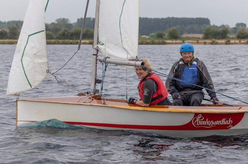 John Sears and Andrea Murphy in a vintage N12 - 40th Anniversary Regatta at Notts County photo copyright David Eberlin taken at Notts County Sailing Club and featuring the National 12 class