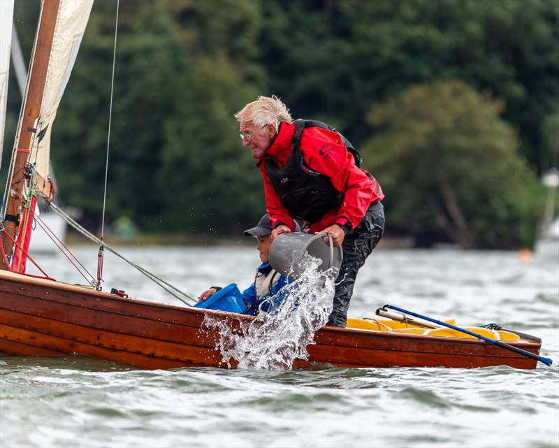 The hazard of sailing an 88 year old boat! - N12 90th Anniversary at Royal Harwich YC photo copyright Pavel Kricka taken at Royal Harwich Yacht Club and featuring the National 12 class